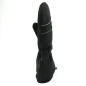 Preview: Beidseitig beheizter Fausthandschuh Dual-Heat Fäustling in schwarzem Ziegenleder 004