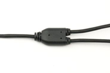 Y-Cinch-Adapterkabel (Silikon) für 2 Akkus an einem Ladegerät, parallel, max. 5A