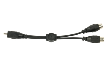 Y-Cinch-Adapterkabel (PVC) für 2 Heizprodukte an einer Spannungsversorgung, parallel, max. 5A