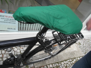 Heated bicycle saddle
