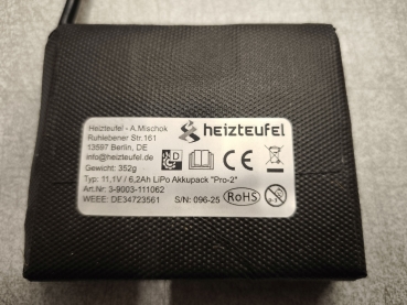 3-9011-P-D2-T 11,1V 6.200mAh LiPo-Akku