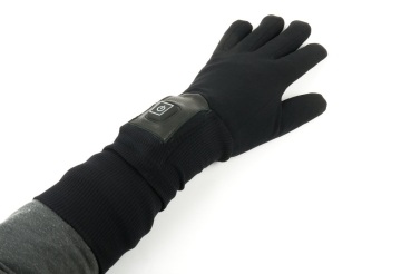 Heated glove mediDay for rheumatism and Raynaud with push button heat control and cuffs