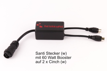 Santi Adapterkabel: Santi Stecker auf Heizteufel Cinch-Stecker