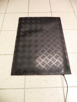 heatable rubber mat