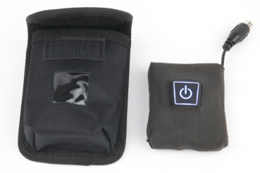 Transport bag for batteries with clip holder from Heizteufel