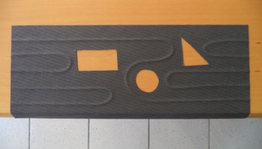 Heating mat with cutouts from "Heizteufel"