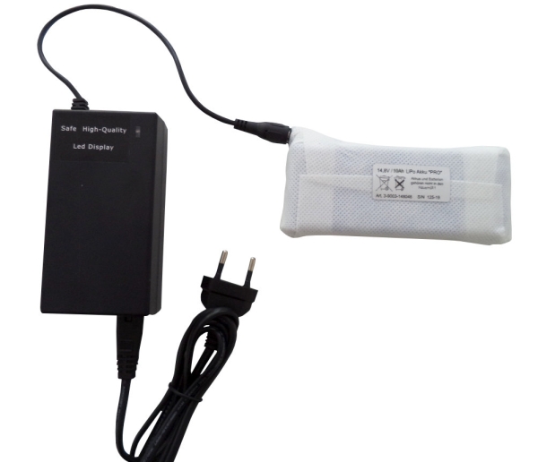 14,8V battery heating pack X-Pro with quick charger from Heizteufel
