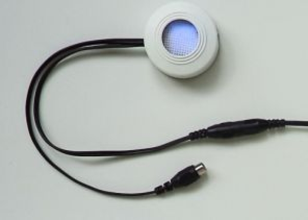 Push button heating control "120W Push" (DC 18-28V / 120W) in round plastic housing