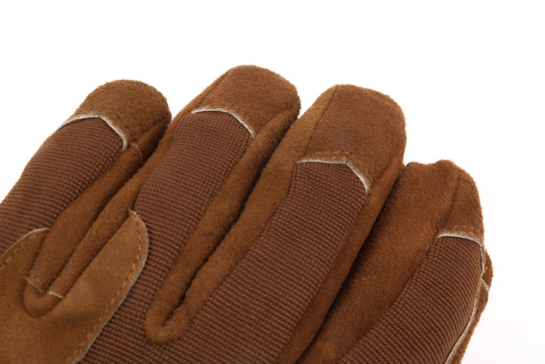 heated glove Dual Heat Darling brown goatskin with push heating control