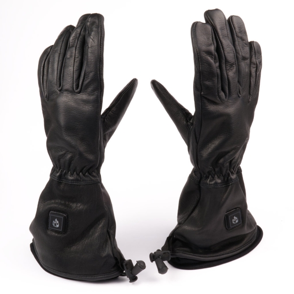 heated glove Dual Heat "Love & Peace" with push heat control