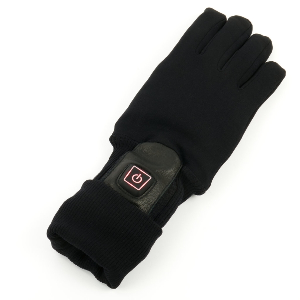 Heated glove mediDay for rheumatism and Raynaud with push button heat control and cuffs