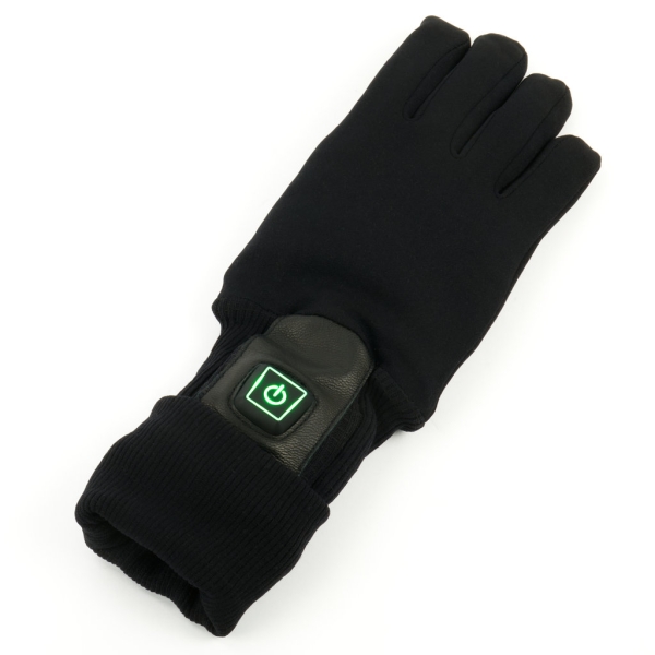 Heated glove mediDay for rheumatism and Raynaud with push button heat control and cuffs