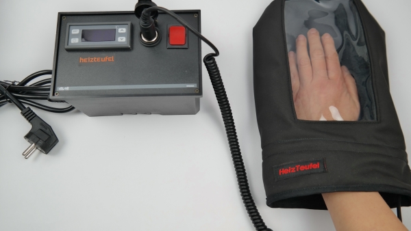 Heizteufel Handschlupfsack, wasserfest winddicht, mit digitaler Thermostatregelung