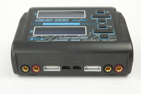 Balance Charger/Discharger 120W/240W Dual Channel 2 x 10A@12V for LiPo/Lilon Batteries