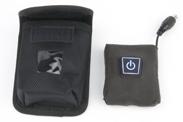 Transport bag for batteries with clip holder from Heizteufel