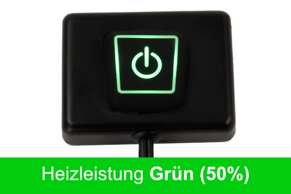 Push button heating control push plastic housing from Heizteufel