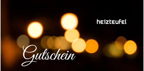 Gutschein Heizteufel Motiv Lichter