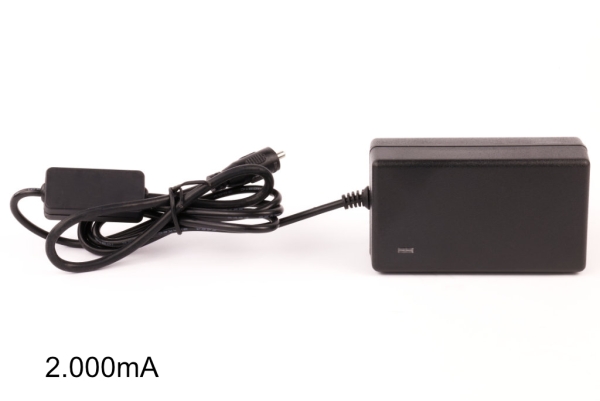 Li-Ion/LiPo charger for 11.1V battery packs (Pro batteries), charging current 1000/2000mA