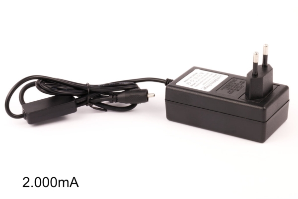 Li-Ion/LiPo charger for 11.1V battery packs (Pro batteries), charging current 1000/2000mA