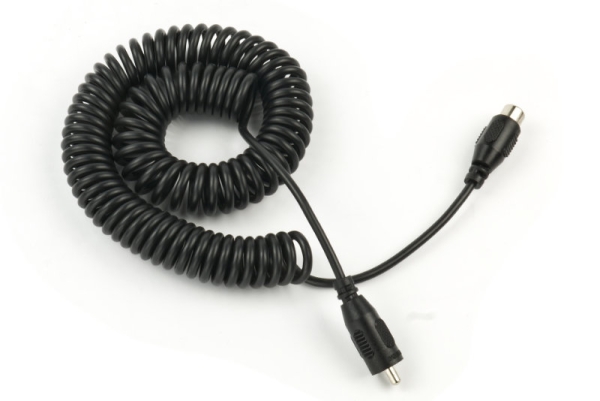 Extension cable cinch 160cm spiral AWG22 by Heizteufel