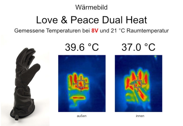 Thermal image Love Peace Dual Heat at 8V